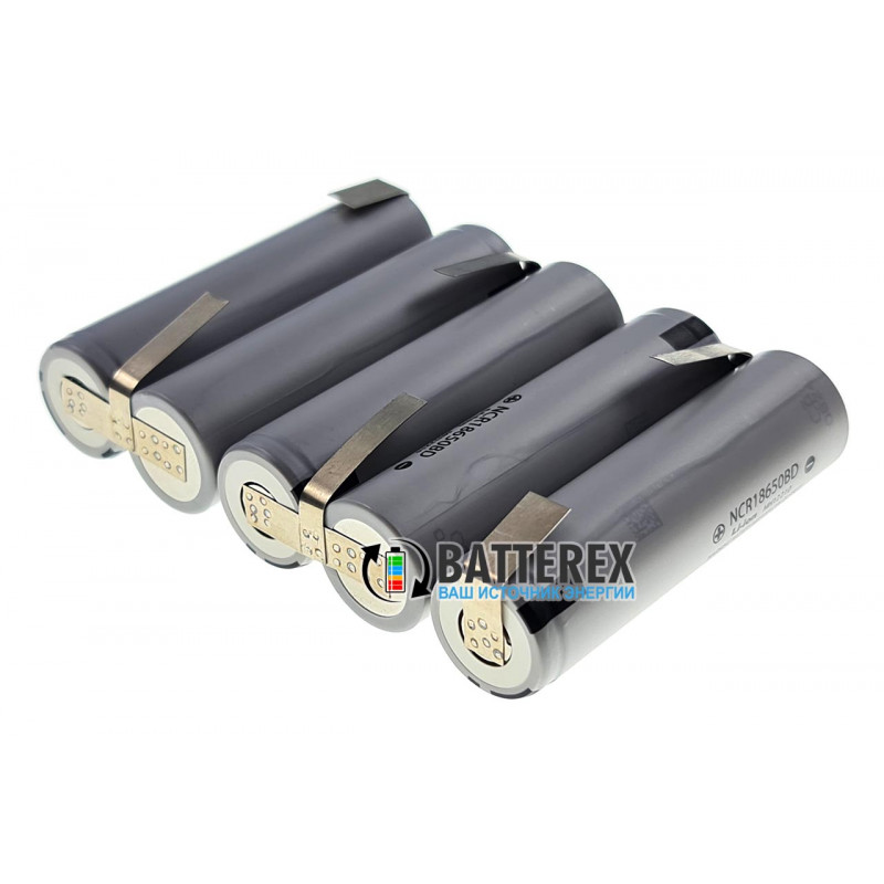 Аккумуляторная сборка 18650 5S 18.5 - 21V 3200mah 10A из 5 аккумуляторов 18650 Panasonic NCR18650BD 3200mah