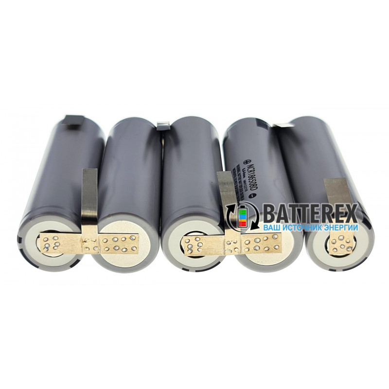 Аккумуляторная сборка 18650 5S 18.5 - 21V 3200mah 10A из 5 аккумуляторов 18650 Panasonic NCR18650BD 3200mah
