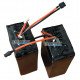 Аккумуляторная сборка 6S10P 35000mah 21.6-25.2V 100A из 60 аккумуляторов 18650 Panasonic NCR18650GA 3500mah для дрона Лелека