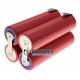 Сборка 18650 4S 14.8V 3500mah 10A из 4х аккумуляторов 18650 Sanyo NCR18650GA 3500mah 10А (прямоугольная)