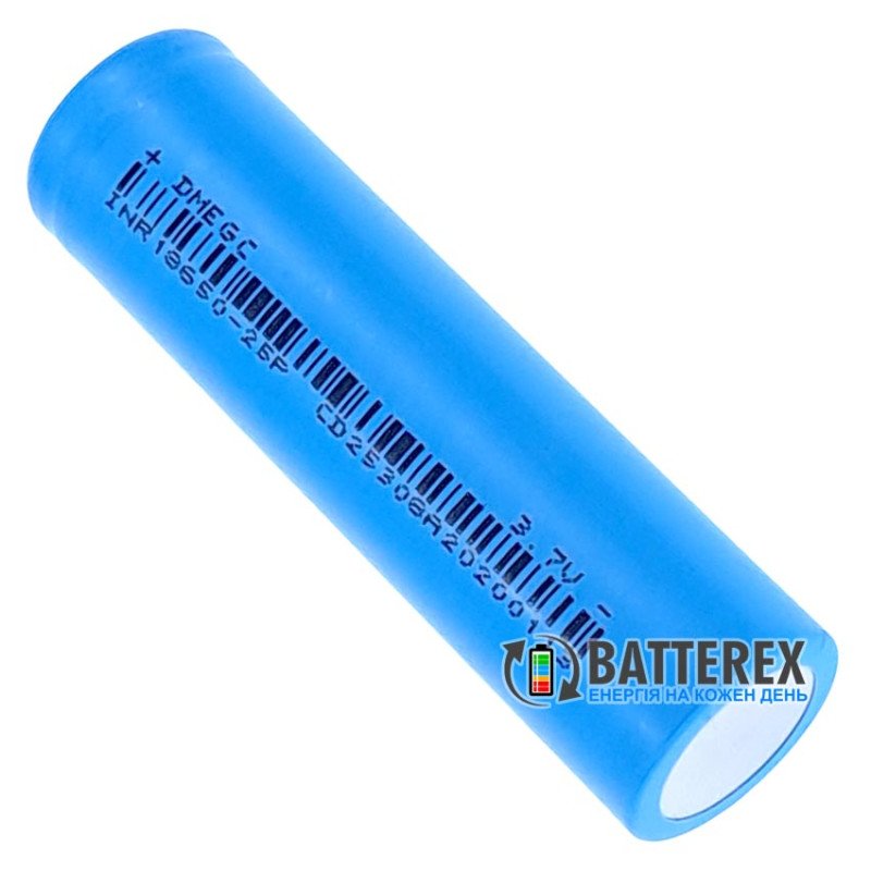 Акумулятор високострумовий 18650 DMEGC INR18650 25P 2500mAh 3.7V - постійний струм до 35A