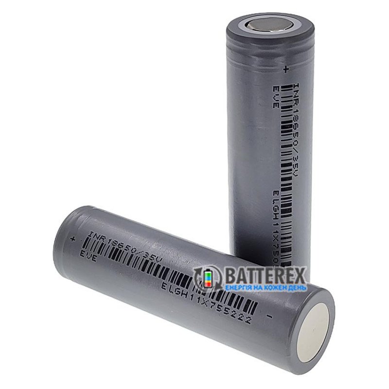 Аккумулятор літій-іонний 18650 EVE INR18650-35V 3500mAh 3.6V 10A