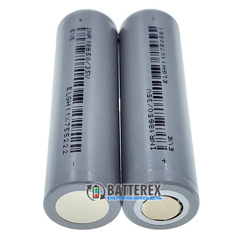 Аккумулятор літій-іонний 18650 EVE INR18650-35V 3500mAh 3.6V 10A