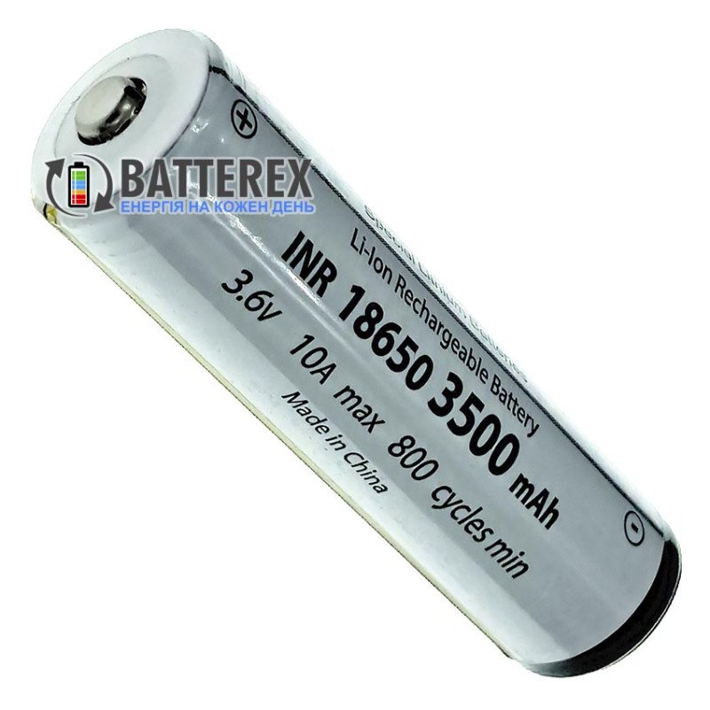 Акумулятор 18650 GMB INR 3500mah 3.6V 10A Protected із захистом