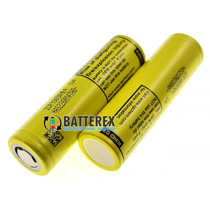 Высокотоковый аккумулятор 18650 LG HE4 2500mah 3,7V с постоянной токоотдачей 20A 