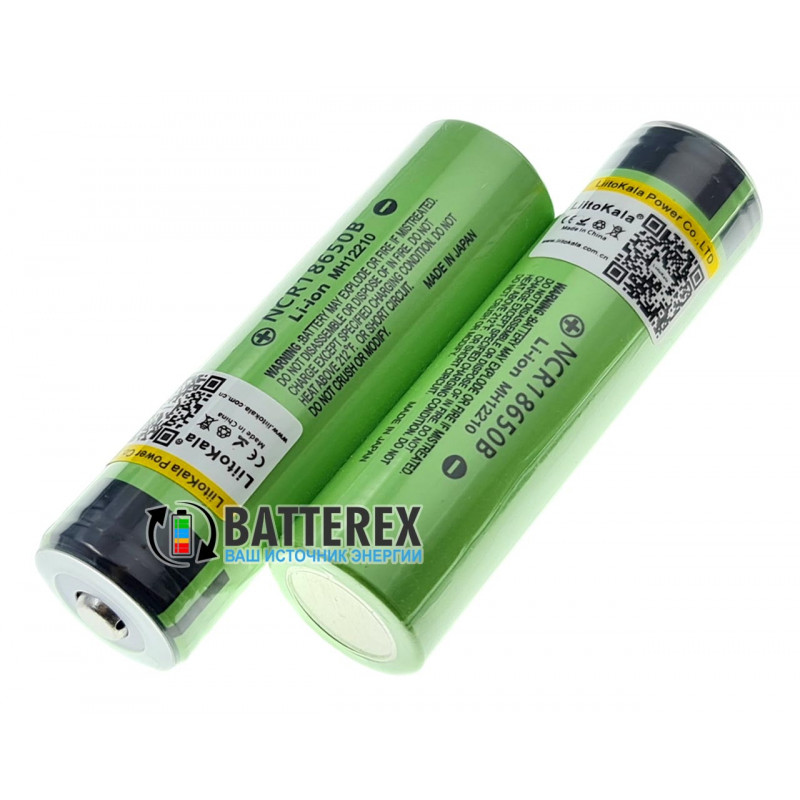Акумулятор 18650 з випуклим контактом плюс Liitokala Lii-34B-JT 3400mah 3.7V Button Top