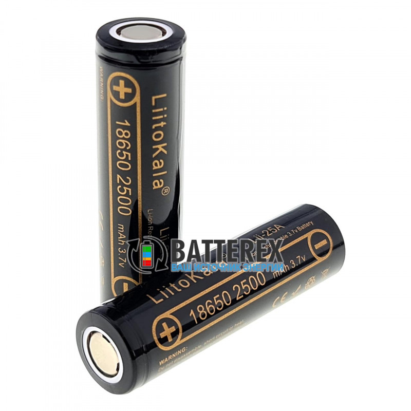 Акумулятор 18650 Liitokala Lii-25A INR 2500mah 3.7V 15/20A високотоковий