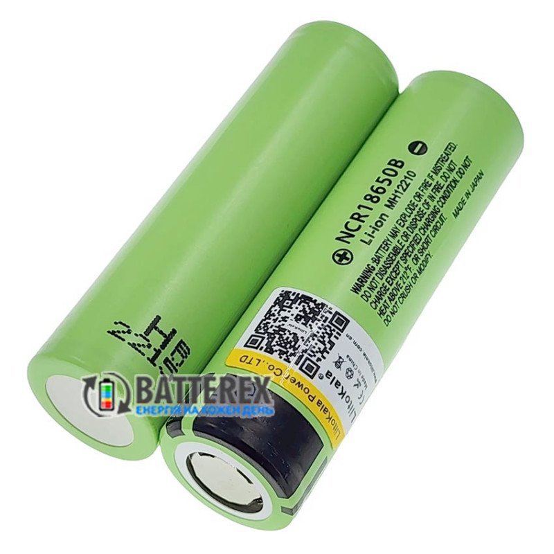 Аккумулятор 18650 Liitokala Lii-34B 3400mah 3.7V, плоский плюс, без защиты