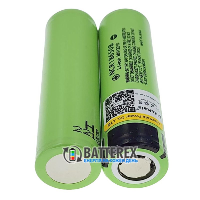 Аккумулятор 18650 Liitokala Lii-34B 3400mah 3.7V, плоский плюс, без защиты