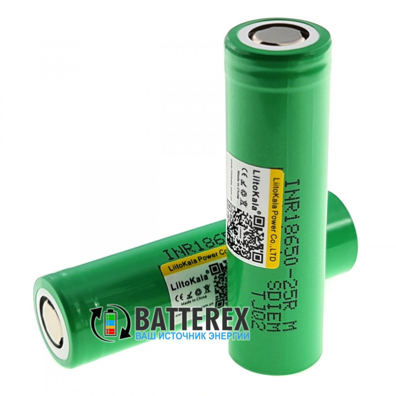 Аккумулятор высокотоковый 18650 Liitokala Lii-25R 2500mAh 3.7V 15/20A