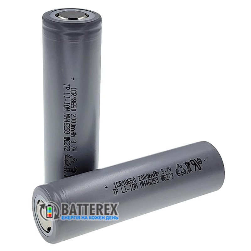 Акумулятор 18650 високотоковий Tenpower 20SG 2000mAh 3.6V - постійний струм віддачі до 30A