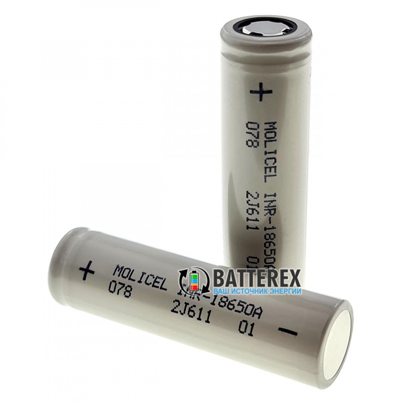 Аккумулятор 18650 Molicel  INR-18650A 2500mah 3.6V высокотоковый 20A 
