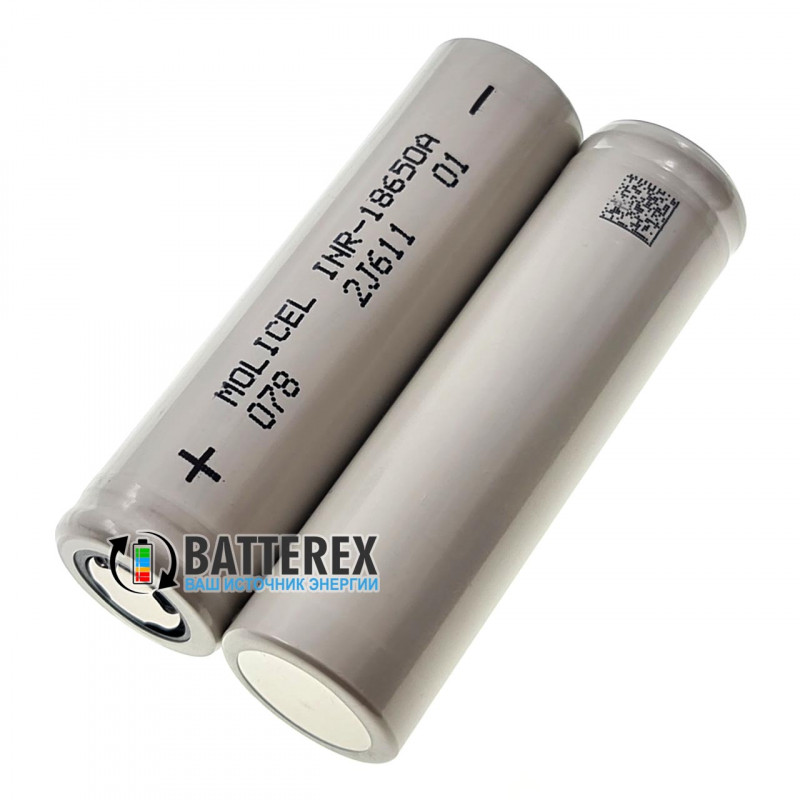 Аккумулятор 18650 Molicel  INR-18650A 2500mah 3.6V высокотоковый 20A 