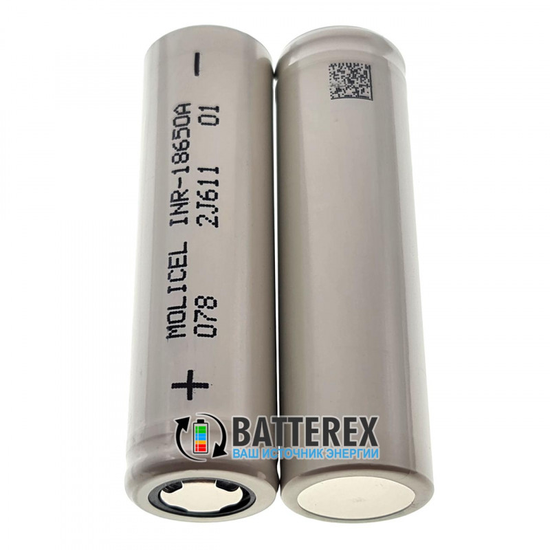 Аккумулятор 18650 Molicel  INR-18650A 2500mah 3.6V высокотоковый 20A 