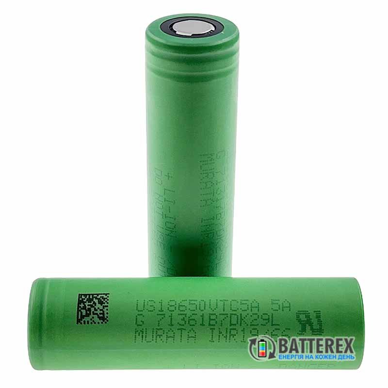 Аккумулятор Li-ion 18650 Sony Murata VTC5A 3.6V 2600mAh высокотоковый 35A/100A  - оригинал Япония