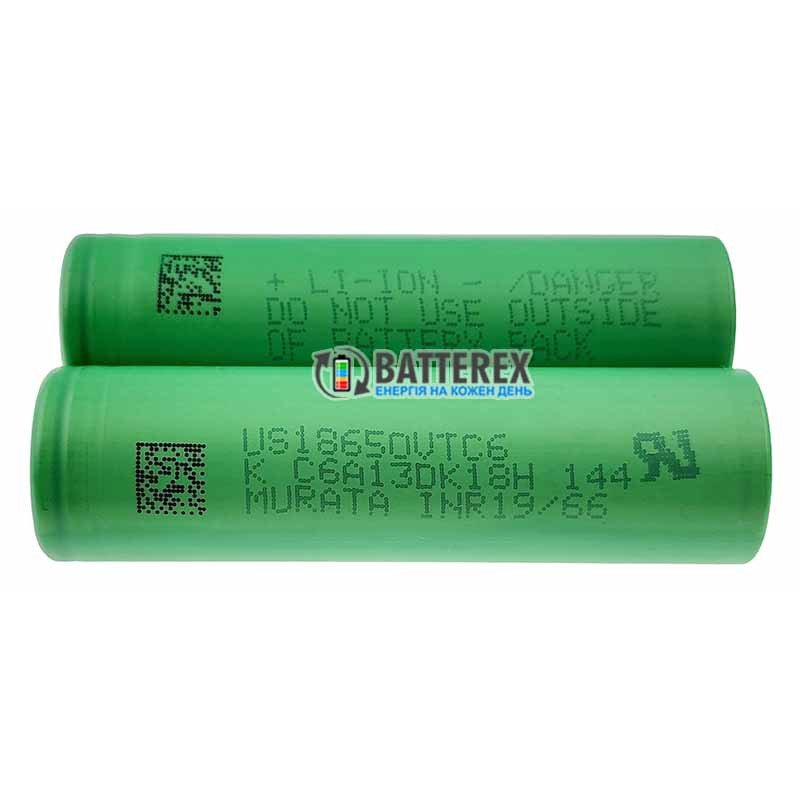 VTC6 Sony Murata US18650 3120mAh 30A - високотоковий акумулятор 18650 - оригінал Японія