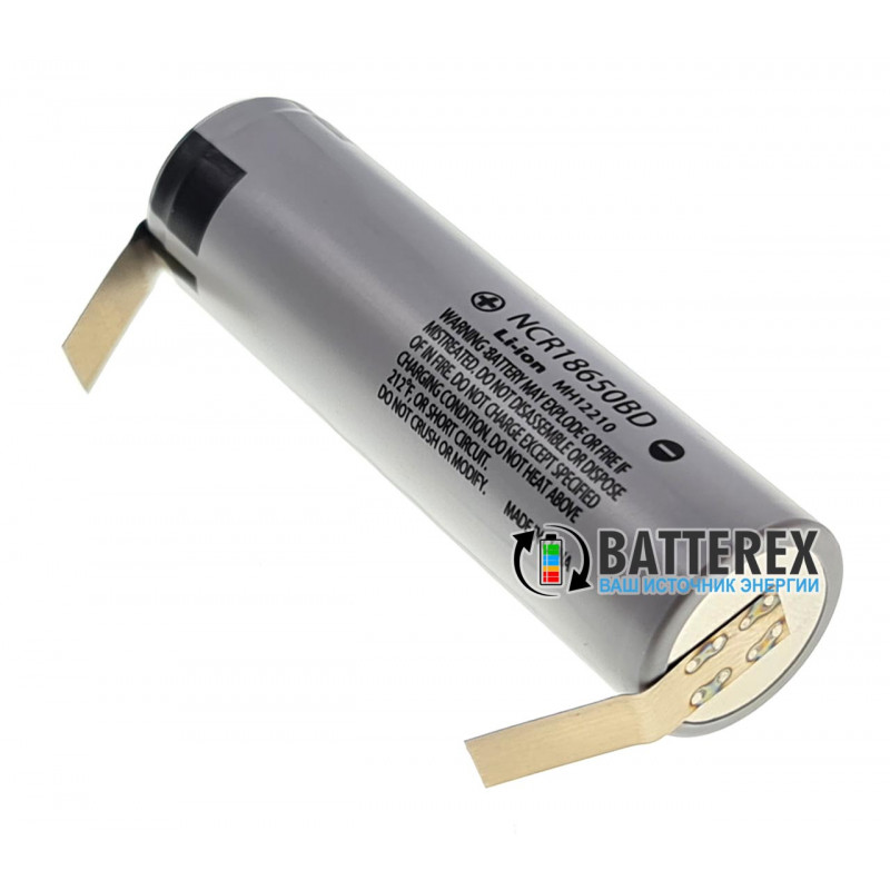 Аккумулятор Li-ion 18650 Panasonic NCR18650BD 3200mah 3.6V 10A с выводами под пайку