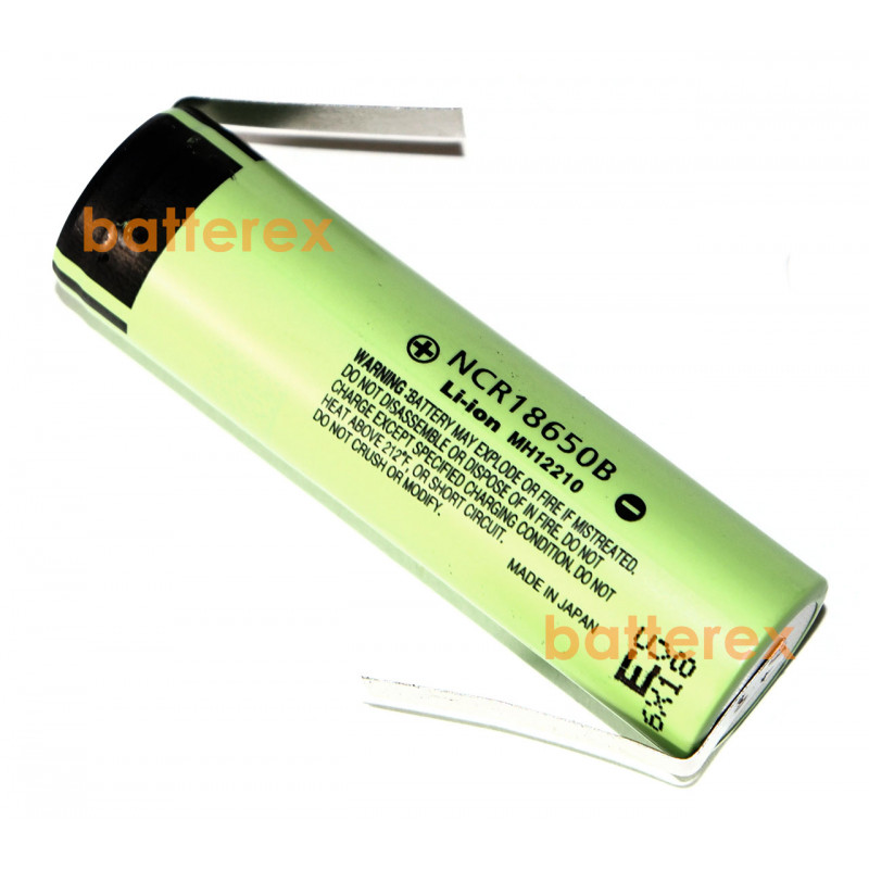 Аккумулятор 18650 под пайку Panasonic 3400mah 3,7V без защиты