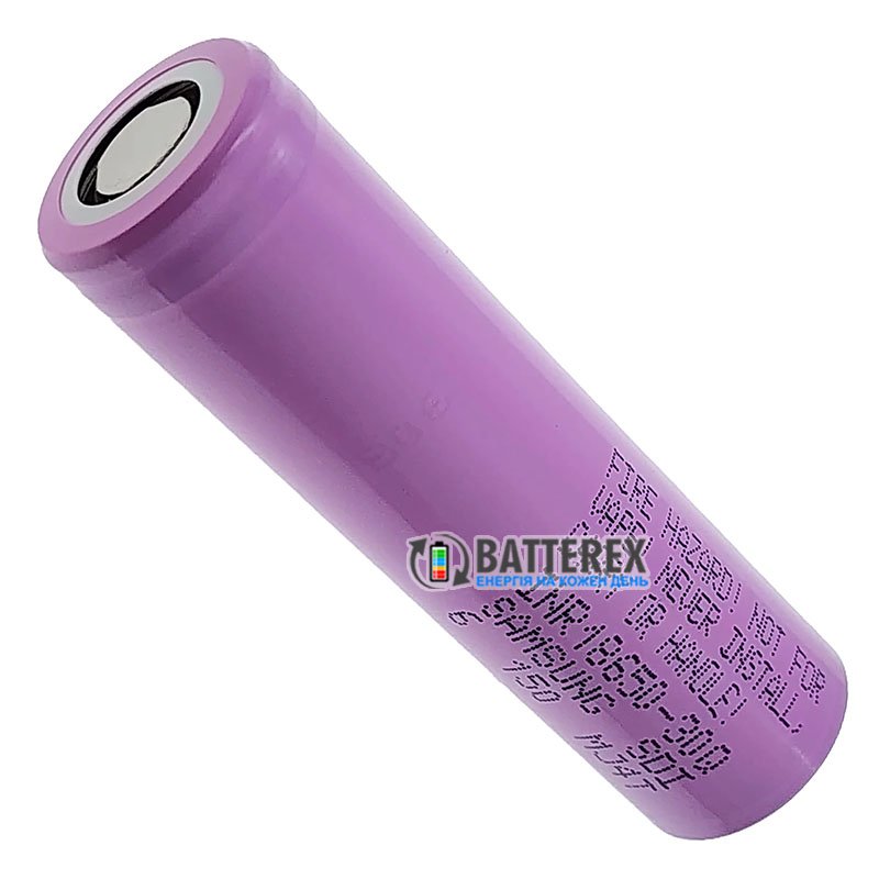 Аккумулятор Li-ion 18650 Samsung INR 30Q 3000mah 3.6V 15А высокотоковый