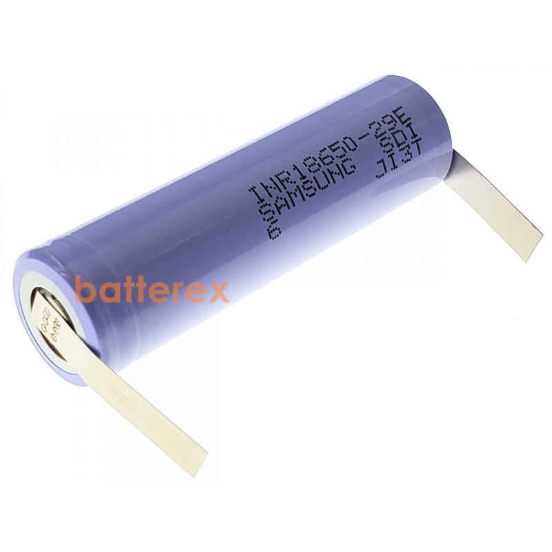 Аккумулятор 18650 Samsung INR18650-29E 2900mah 3,7V с лепестками под пайку