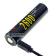 Аккумулятор 18650 Soshine 2600mah 3,7V Protected USB с защитой и встроенной зарядкой от USB