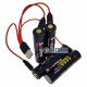 Комплект из 4х аккумуляторов 18650 Soshine 3600mah 3.7V 10A Protected с зарядкой от micro-USB, зарядный кабель на 4 аккумулятора и 2 бокса для хранения