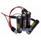 Комплект из 4х аккумуляторов 18650 Soshine 3600mah 3.7V 10A Protected с зарядкой от micro-USB, зарядный кабель на 4 аккумулятора и 2 бокса для хранения