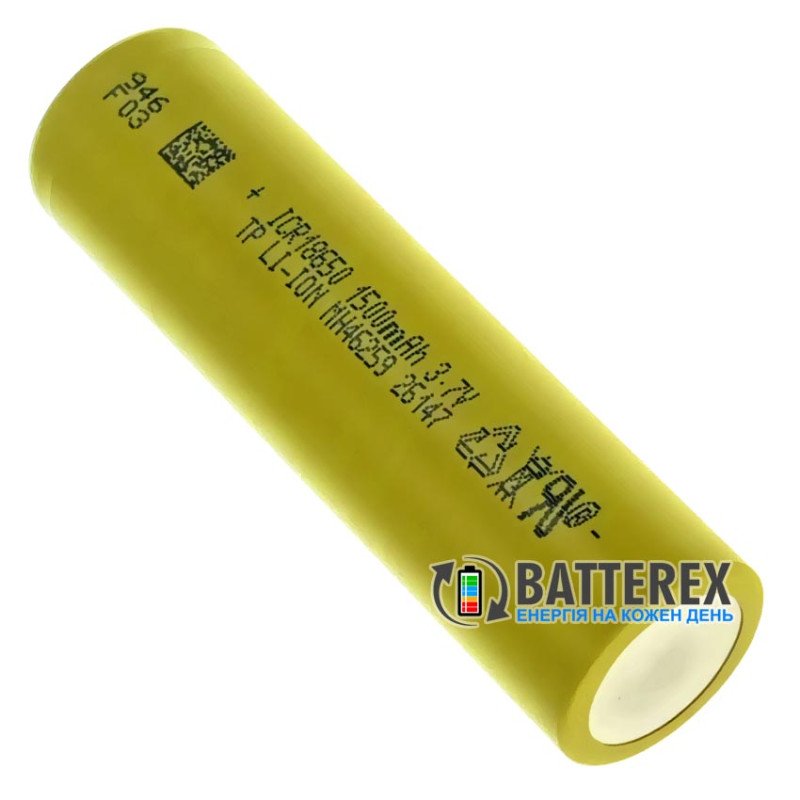 Аккумулятор 18650 высокотоковый Tenpower 15SG 1500mAh 3.6V - постоянный ток до 30A