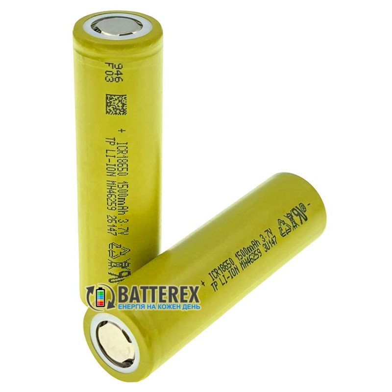 Аккумулятор 18650 высокотоковый Tenpower 15SG 1500mAh 3.6V - постоянный ток до 30A