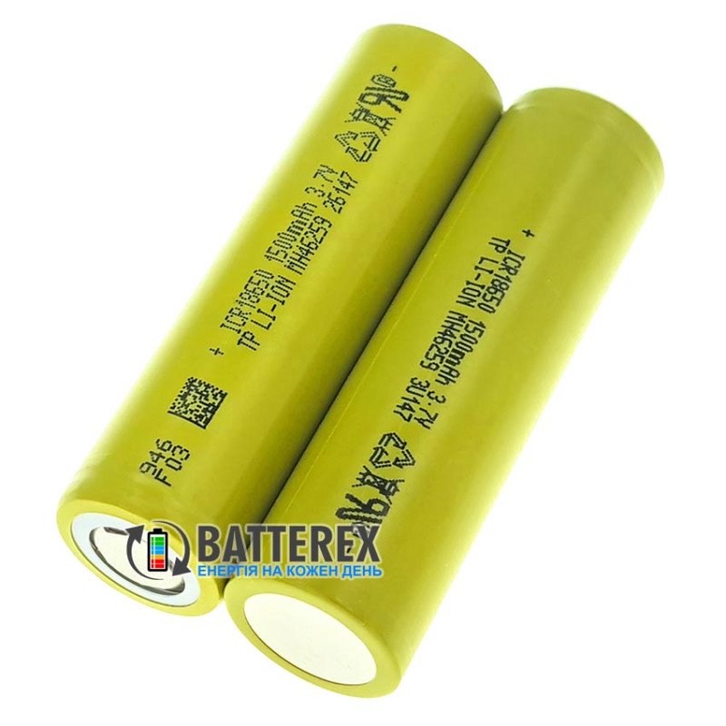 Аккумулятор 18650 высокотоковый Tenpower 15SG 1500mAh 3.6V - постоянный ток до 30A