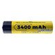 Аккумулятор 18650 с выпуклым контактом плюс Vapcell INR18650 B34 3400mah 3.6V без защиты