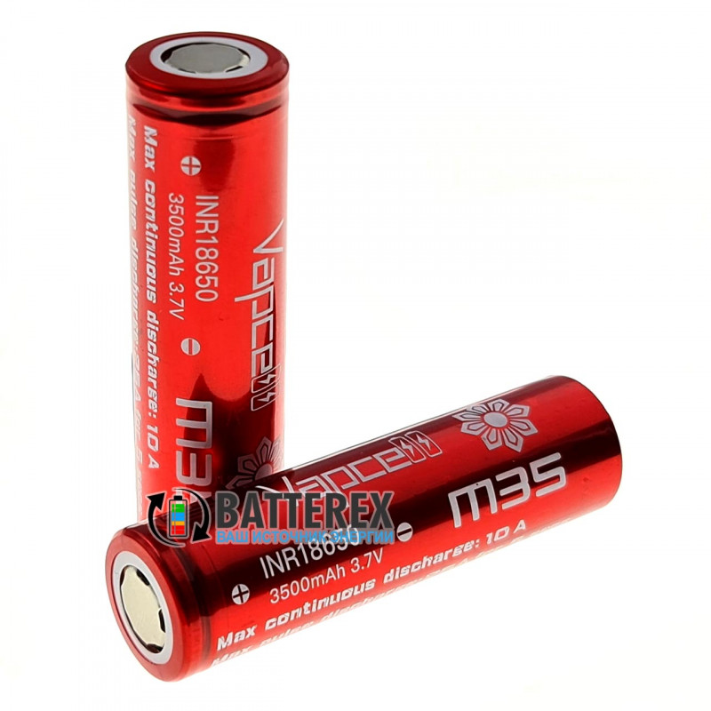 18650 Vapcell INR18650 M35 3500mah 3.7V 10/25A високотоковий