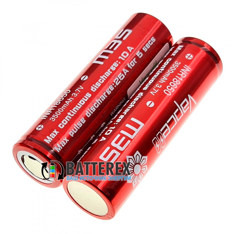 18650 Vapcell INR18650 M35 3500mah 3.7V 10/25A високотоковий