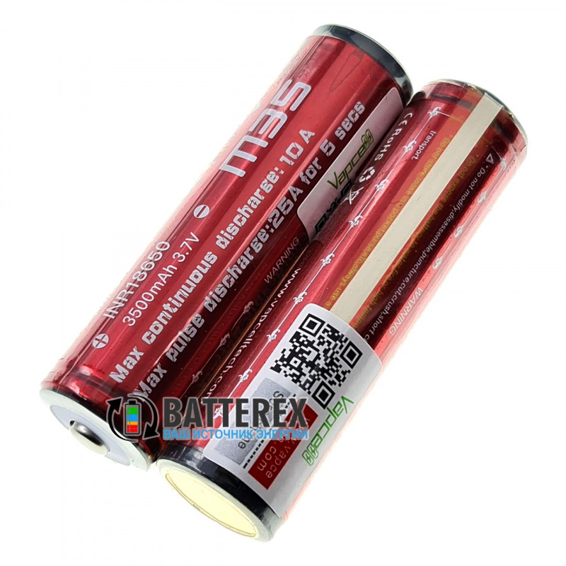 Li-ion акумулятор Vapcell INR M35 3500mah із захистом