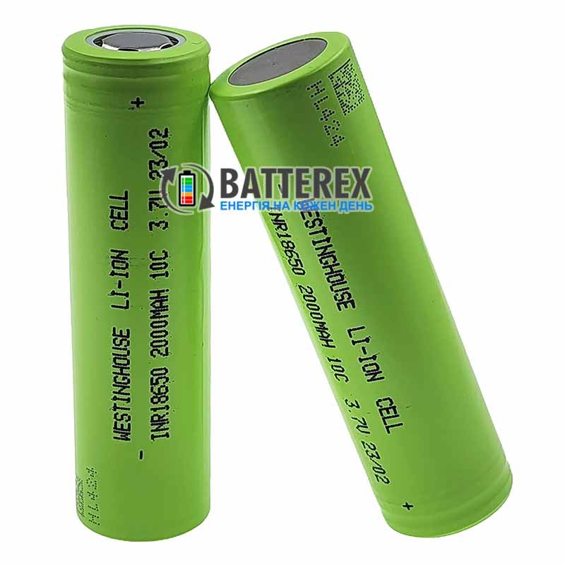 Акумулятор 18650 Westinghouse INR18650P 3.7V 2000mah високотоковий - пістійний струм до 20А