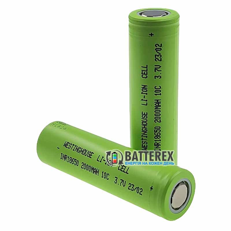 Акумулятор 18650 Westinghouse INR18650P 3.7V 2000mah високотоковий - пістійний струм до 20А