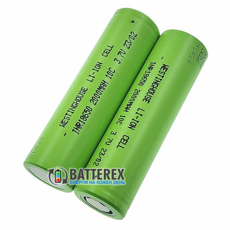 Акумулятор 18650 Westinghouse INR18650P 3.7V 2000mah високотоковий - пістійний струм до 20А