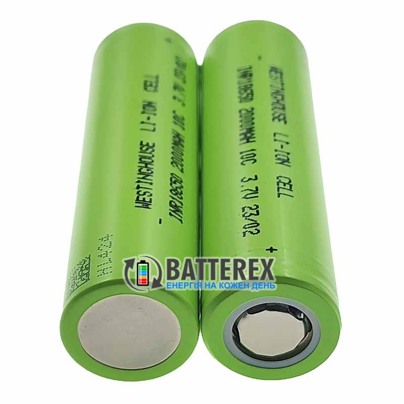 Акумулятор 18650 Westinghouse INR18650P 3.7V 2000mah високотоковий - пістійний струм до 20А