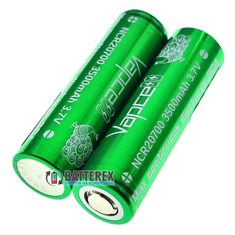 Аккумулятор 20700 Vapcell INR20700 3500mah 30A высокотоковый