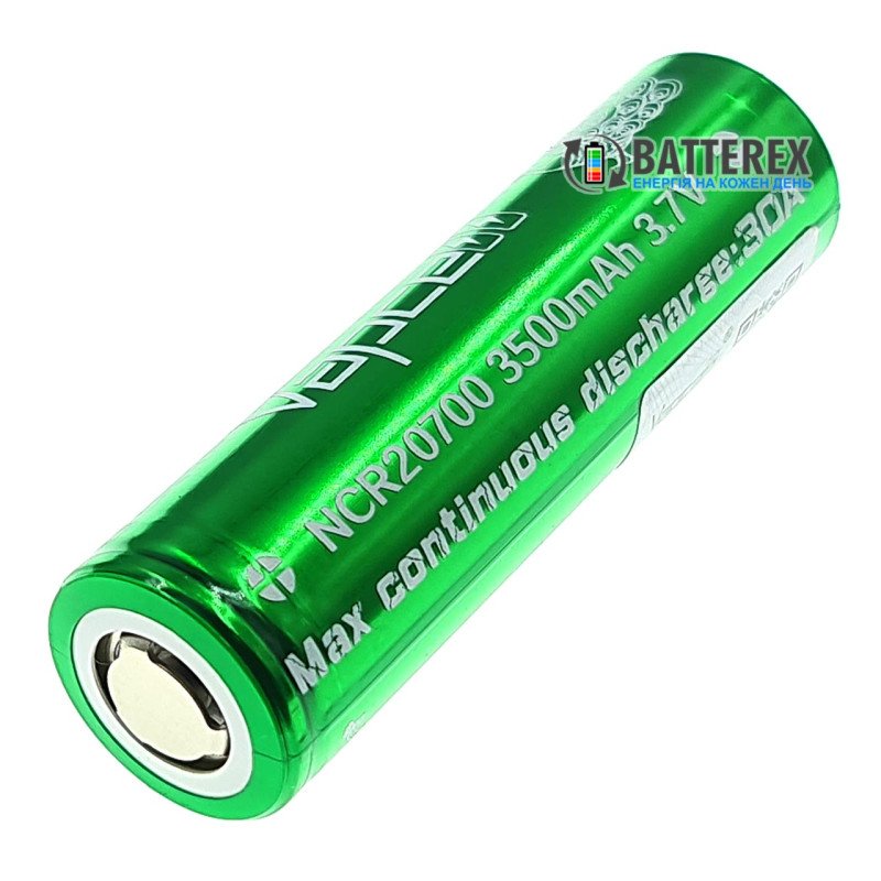 Аккумулятор 20700 Vapcell INR20700 3500mah 30A высокотоковый