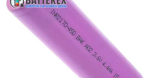 Акумулятор 21700 високотоковий 21700 BAK INR2170-45D 4500mAh 3.6V