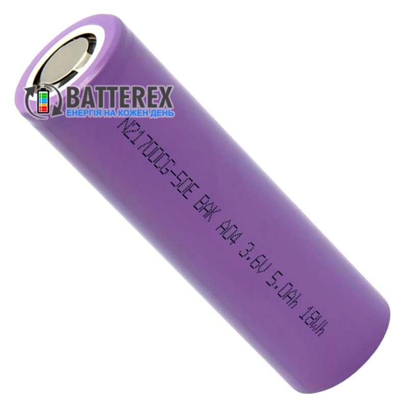 Акумулятор 21700 високої ємності BAK N21700CG-50E 5000mAh 3.6V 15A