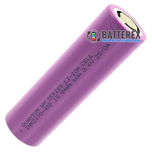 21700 Quantum INR21700-45D WH Series 4500mah 3.6V 60A высокотоковый