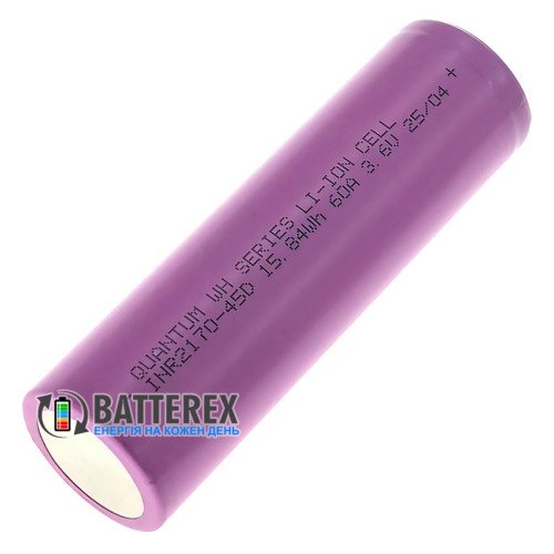 21700 Quantum INR21700-45D WH Series 4500mah 3.6V 60A высокотоковый