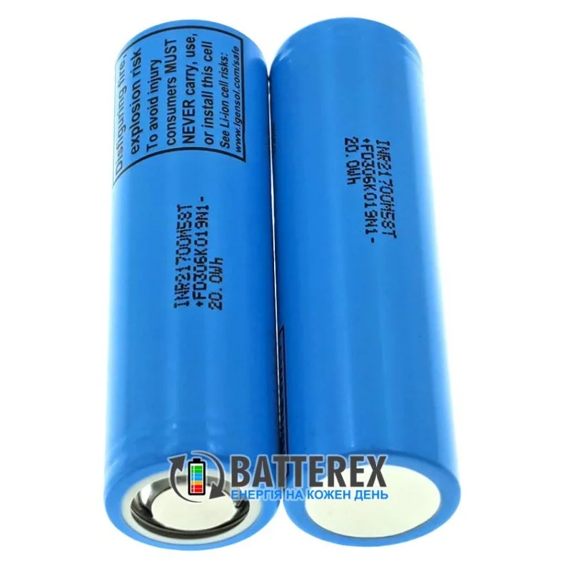Акумулятор Li-ion 21700 LG INR21700 M58T 5600mah 12.5A 3.6V