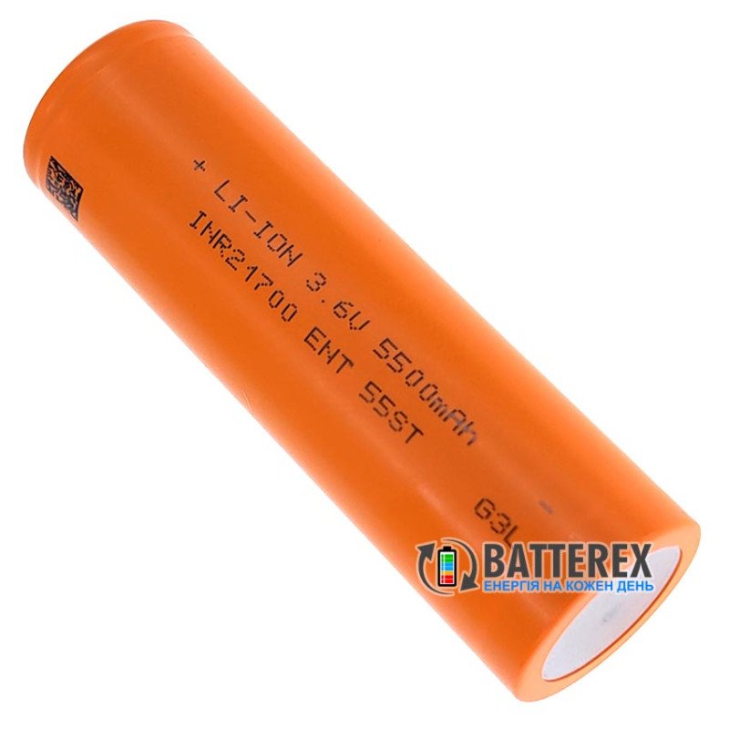 Акумулятор високотоковий 21700 ENT INR21700-55ST 5500mah 3.6V 50A