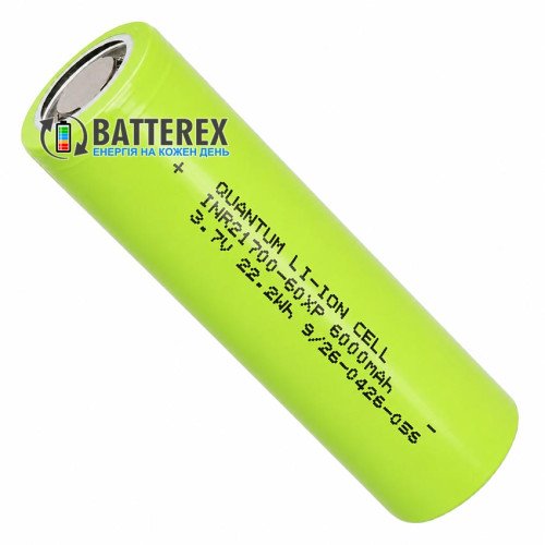 21700 Quantum INR21700-60XP 6000mah 3.6V 60A висока ємність високотоковий