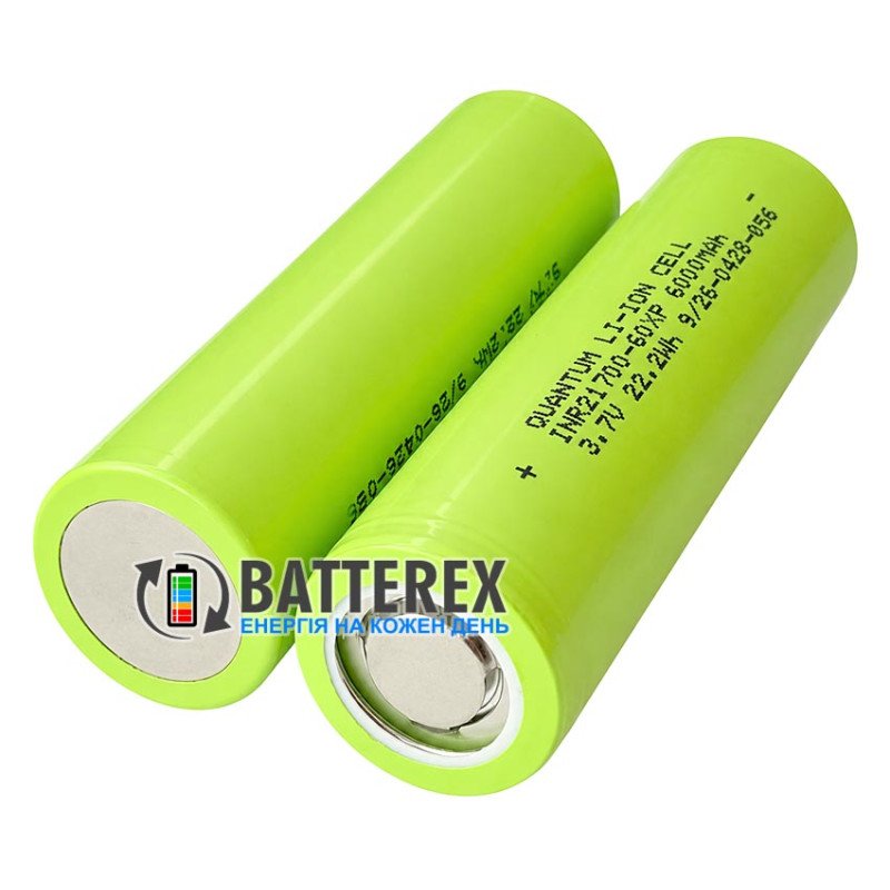 Акумулятор високотоковий 21700 Quantum INR21700-60XP 6000mah 3.6V 60A