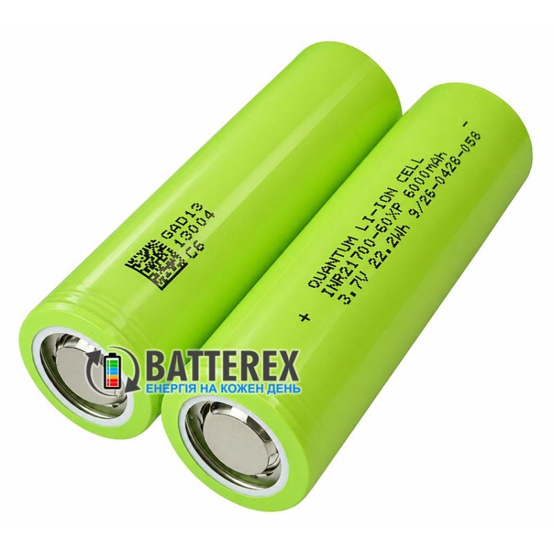 Акумулятор високотоковий 21700 Quantum INR21700-60XP 6000mah 3.6V 60A