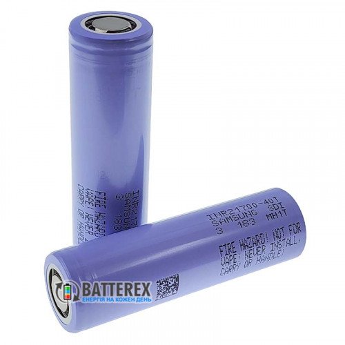 21700 Samsung INR 40T3 SDI 4000mah 3.6V 50A высокотоковый, версия 3, оригинал Корея